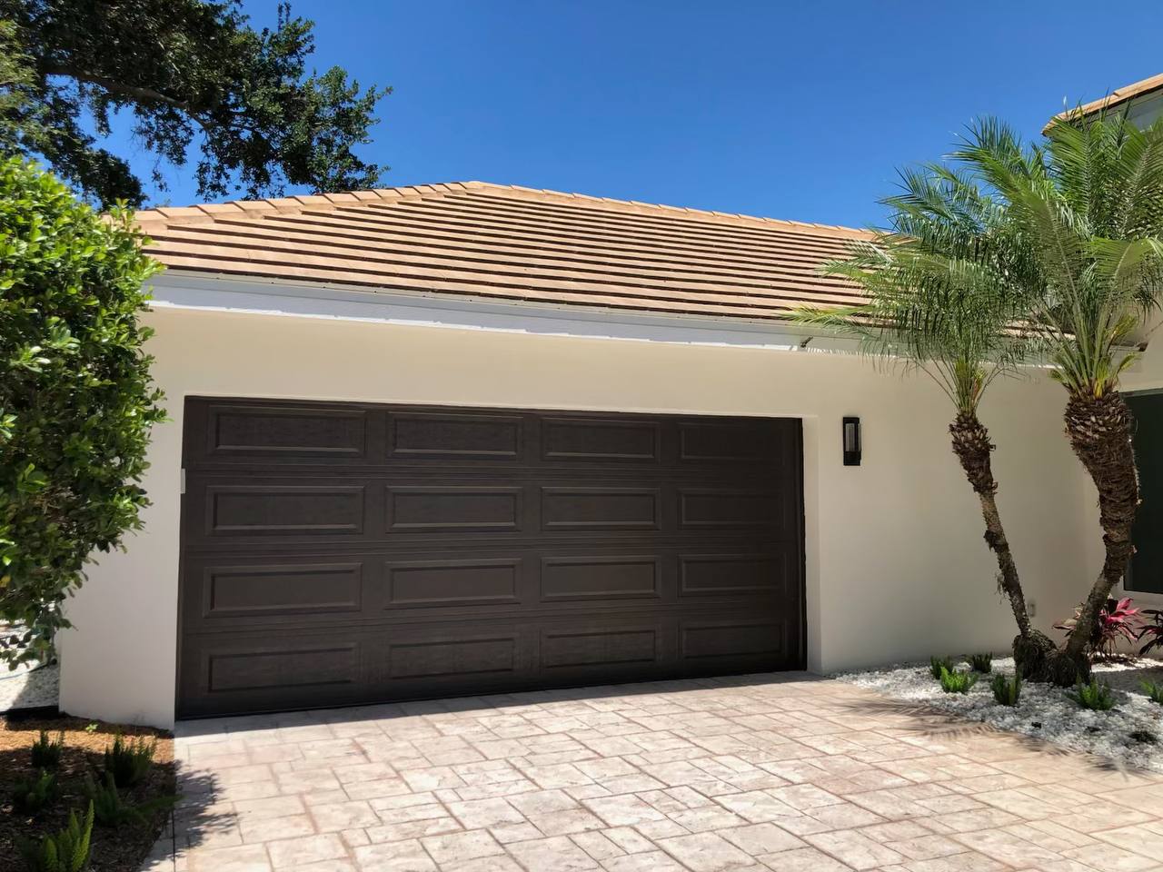 Residential garage door installation in Naples, FL by Overdoors of Florida